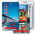 Luggage Tag - 3D Lenticular San Francisco/ Cable Car Stock Image (Blank)